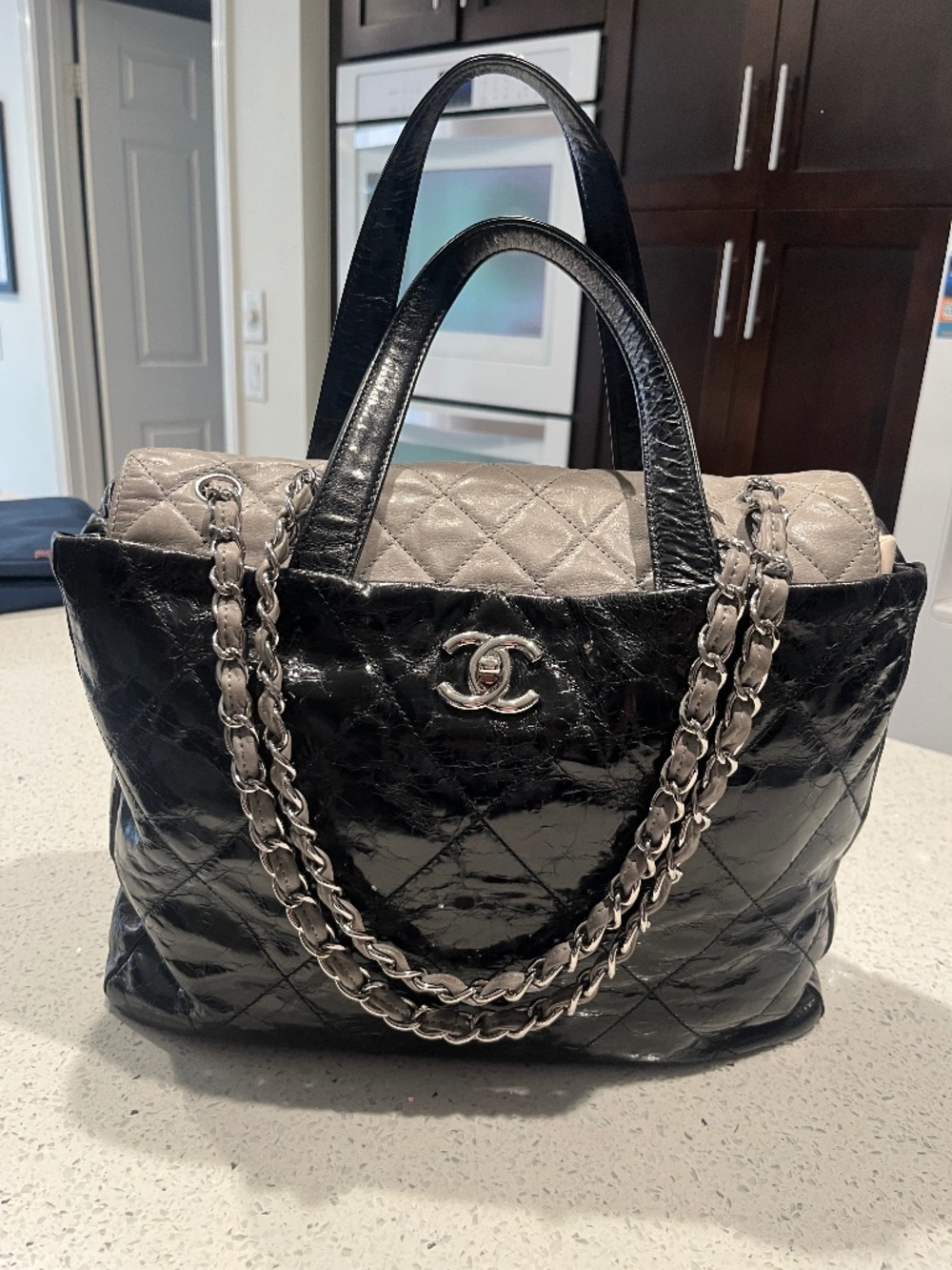 Chanel Portobello Tote Black/Gray